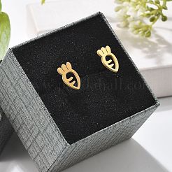 Серьги-гвоздики из нержавеющей стали 304 EJEW-I317-01G