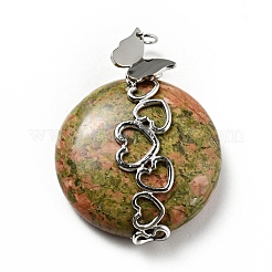 Природные подвески Unakite G-D473-04P-02