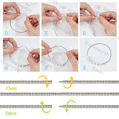 30шт пружинные браслеты&nbsp;TWIR-BBC0001-06P