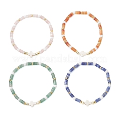 Природных драгоценных камней из бисера браслеты простирания&nbsp;BJEW-JB13396