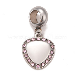 304 нержавеющая сталь стразы европейские подвески шармы STAS-F278-22P