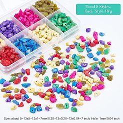 144 г 8 вида бусин из натуральных и синтетических драгоценных камней G-NB0002-63
