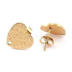 Ионное покрытие (ip) 304 нержавеющая сталь гвоздики фурнитура для сережек&nbsp;LS-EJEW-O104-14G