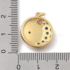 Латунные микро проложить кубического циркония подвески&nbsp;KK-D431-080G-01