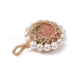 Подвески из натурального черного агата/зеленого авантюрина/розового кварца/унакита/сердолика&nbsp;PALLOY-JF02891