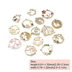 15шт 15 стиля подвески из сплава с эмалью&nbsp;FIND-YW0004-73