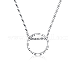 925 кулон в форме геометрического круга из стерлингового серебра VA6375