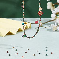 2 нити натуральных индийских агатовых бусин нити G-OC0005-65