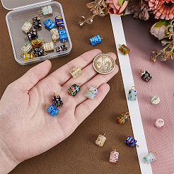 30 шт. подвески из стекла миллефиори PALLOY-PH01834