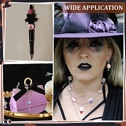 44 шт. 8 стиля УФ-покрытие переливающиеся акриловые бусины MACR-PH0001-96