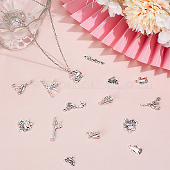 100 шт. 10 стиля серии «Черлидинг» подвески из сплава в тибетском стиле FIND-ME0001-65