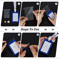 24 шт. 8 стильных прозрачных ПВХ-карточек для значков CDIS-FG0001-67