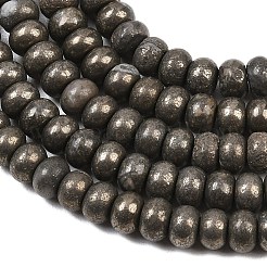 Природного пирита бисер нитей&nbsp;G-L647-D07-4x6mm