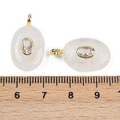 Подвески из натурального смешанного камня и кубического циркония G-Z076-01G-M