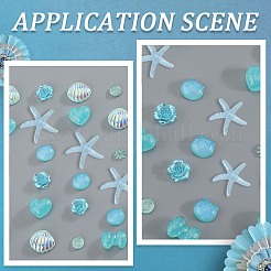 8 стиль прозрачные и непрозрачные смоляные кабошоны&nbsp;RESI-SP0001-08