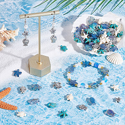 Наборы для самостоятельной сборки бисерных накладок в виде черепахи и морской звезды DIY-NB0013-90