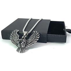 Винтажные панк ожерелья из нержавеющей стали с орлом для мужчин JB0210
