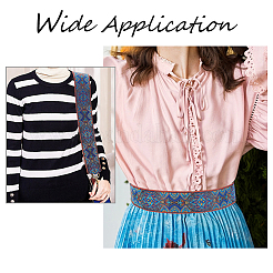 Поликоттоновые ленты с вышивкой в этническом стиле 5м&nbsp;OCOR-FG0001-42C