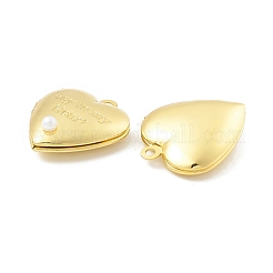 Подвески в виде медальонов из латуни с покрытием из эмали KK-B053-41G