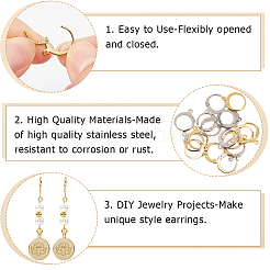 2 цвет фурнитура для сережек из нержавеющей стали 304 STAS-SP0001-09B