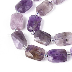 Природный аметист нитей бисера G-T139-71