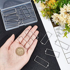 16 шт. подвески из нержавеющей стали 304 с открытой задней частью FIND-UN0002-27B