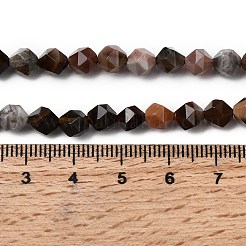 Природные окаменелое дерево бисер пряди G-Z119-A21-01