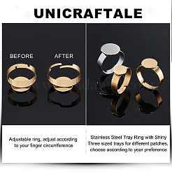 18 шт. 6 комплекта регулируемых колец для пальцев из нержавеющей стали 304 STAS-UN0032-77