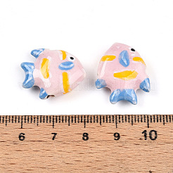 Фарфоровые бусины ручной работы&nbsp;PORC-N009-08D