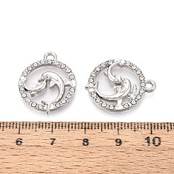 Подвески из сплава и страза&nbsp;FIND-N008-30P