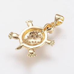 Латунные микро проложить кубического циркония подвески&nbsp;ZIRC-G104-23G