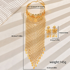 Экстравагантные комплекты из полых серег и ожерелий в виде бабочек и цветов из ближневосточного сплава для женской свадебной вечеринки&nbsp;KV6260