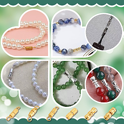 120шт 6 стиля латунные винтовые застежки KK-PH0010-75