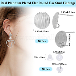 20 шт. Латунные выводы для ушей&nbsp;KK-BBC0023-11P