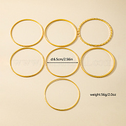 7 шт. 7 стиля однотонных браслетов из сплава для женщин&nbsp;FS-WGFB6BA-01