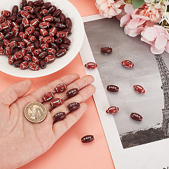 4 пакетик 2-х видов непрозрачных акриловых европейских бусин SACR-HY0001-09