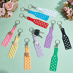 20 шт. 10-х цветные железные брелоки из ПВХ&nbsp;KEYC-AR0001-40