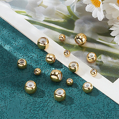15шт 3 стиля латунные бусины KK-LP0001-05