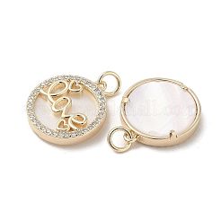 Латунные подвески из ракушки KK-L208-75G