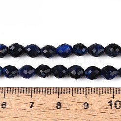 Нити бусин из натурального окрашенного тигрового глаза G-T142-87B