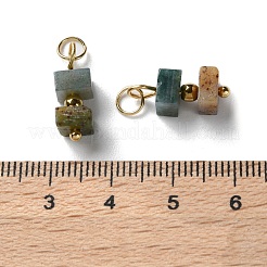 Подвески из натурального индийского агата в форме куба&nbsp;STAS-C120-02G-03