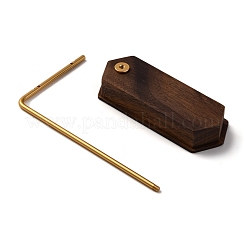 Г-образный латунный стержень и деревянный органайзер для сережек&nbsp;ODIS-B002-04