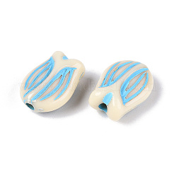 Окрашенные непрозрачные акриловые бусины OACR-T029-02T