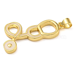 Стойки покрытие латунь эмаль кулон&nbsp;KK-Z063-39G-01