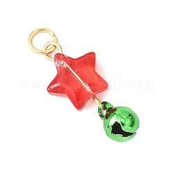 Рождество ручной работы Lampwork подвески PALLOY-JF04578