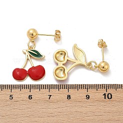 Серьги-гвоздики из латуни&nbsp;EJEW-Q045-05G