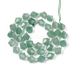 Естественный зеленый авантюрин бисер нитей G-T144-23A-03