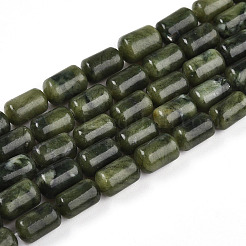 Природные китайский нефрит бисер пряди G-N346-01B-11