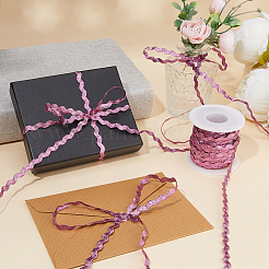 2 рулон полиэстеровой блестящей волнистой ленты для отделки бахромой OCOR-GF0003-50B