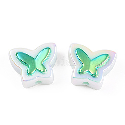 Радужные акриловые бусины с УФ-покрытием&nbsp;X-PACR-N015-02